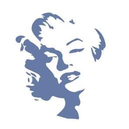 Icona stencil da file grafico Marilyn Monroe Cuttalo servizio custom upload design cliente artistico