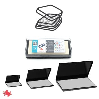 Tamponi ausiliari STAMPO Cuttalo inchiostro accessori timbri inchiostratura ricambi